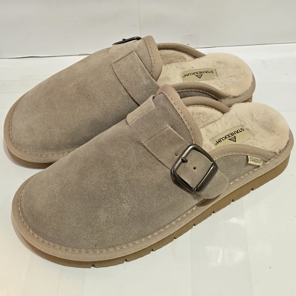 STAHEEKUM Women's Chelan Suede Plush Clogs Slip On - Picture 2 of 6